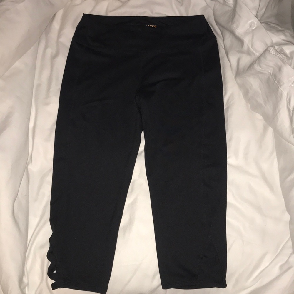 Black hollister exercise pants